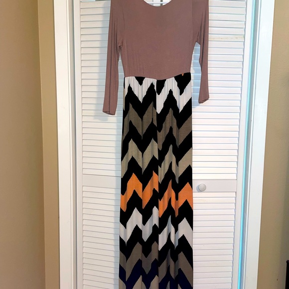 Maxi Dress, fall colors, small - Picture 1 of 3